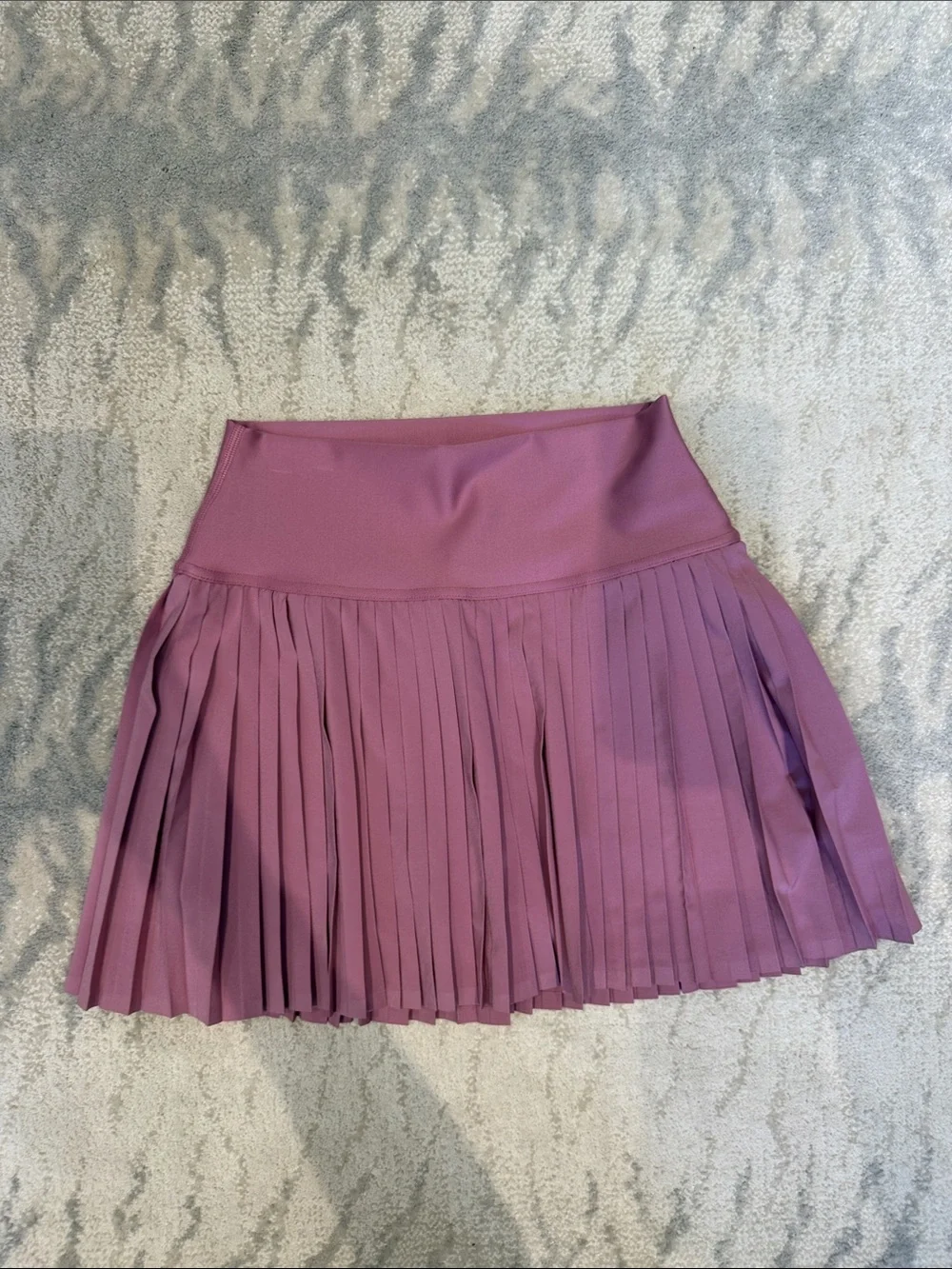 Pleated A-Line Tennis Skirt in Mauve